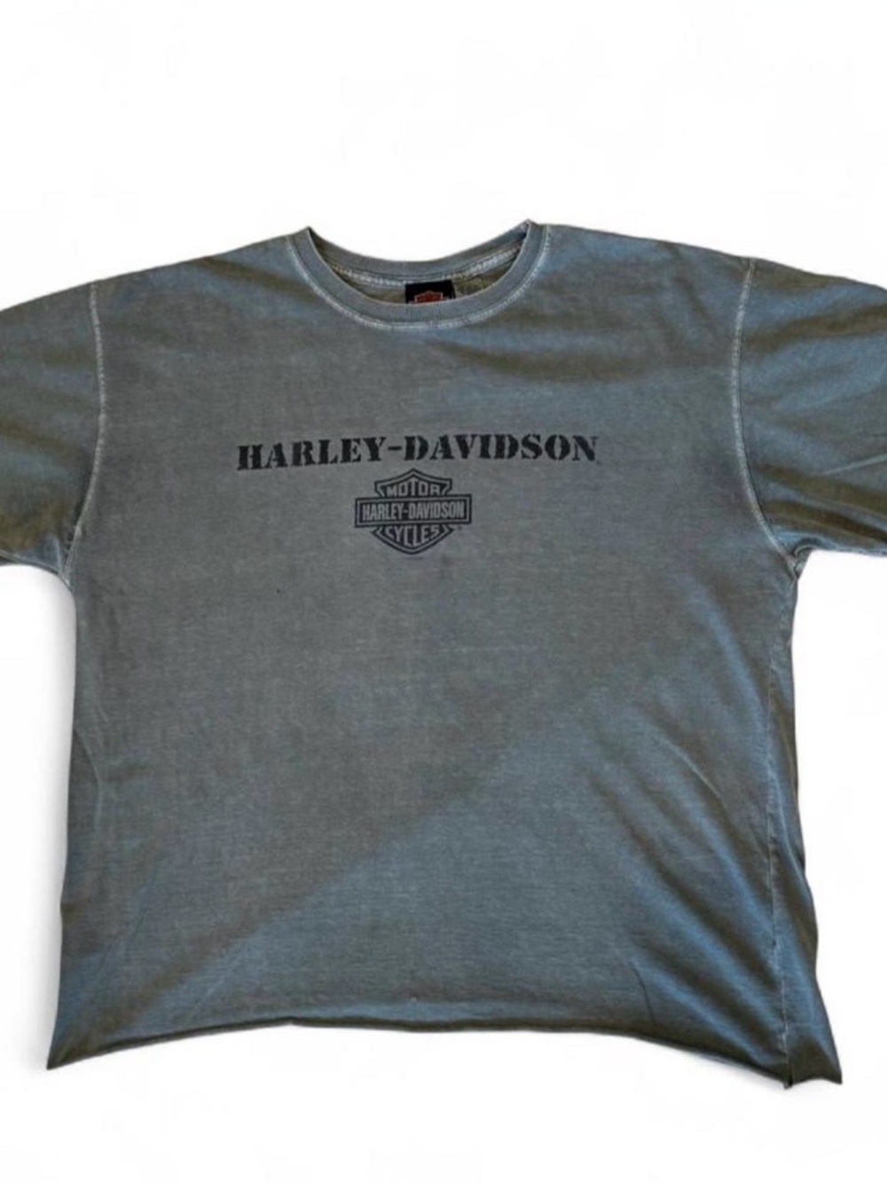Harley-Davidson Gray Crewneck with Black Logo Print